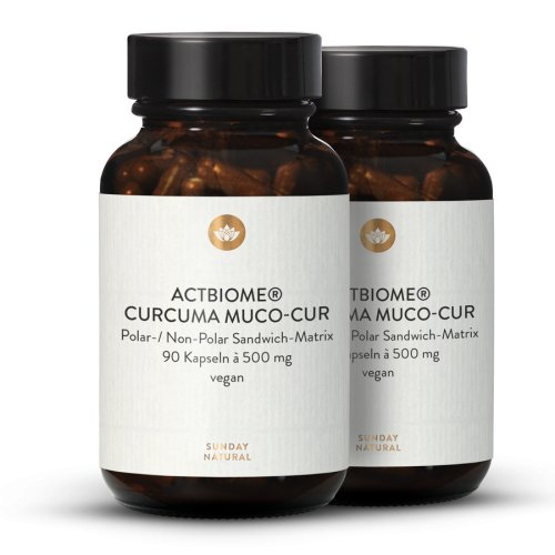 Sunday Natural Products  Actbiome ®Curcuma Muco-CurKapseln
