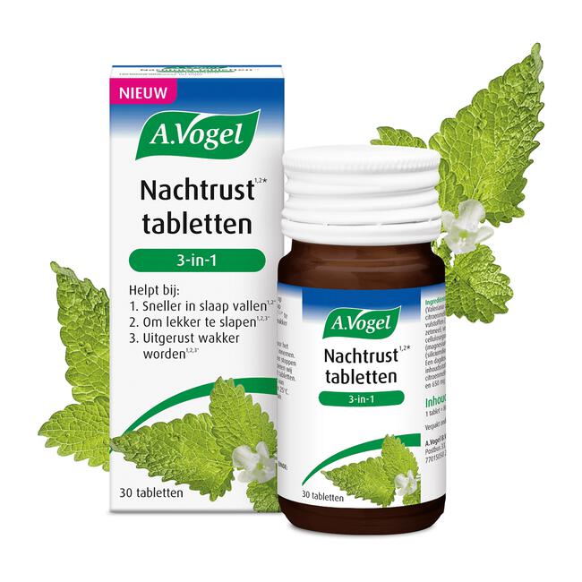 A.Vogel Nachtrust1,2* 3-in-1 Tabletten 30 stuks