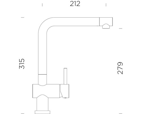 Schock keukenkraan EPOS W FA chroom 540005CHR