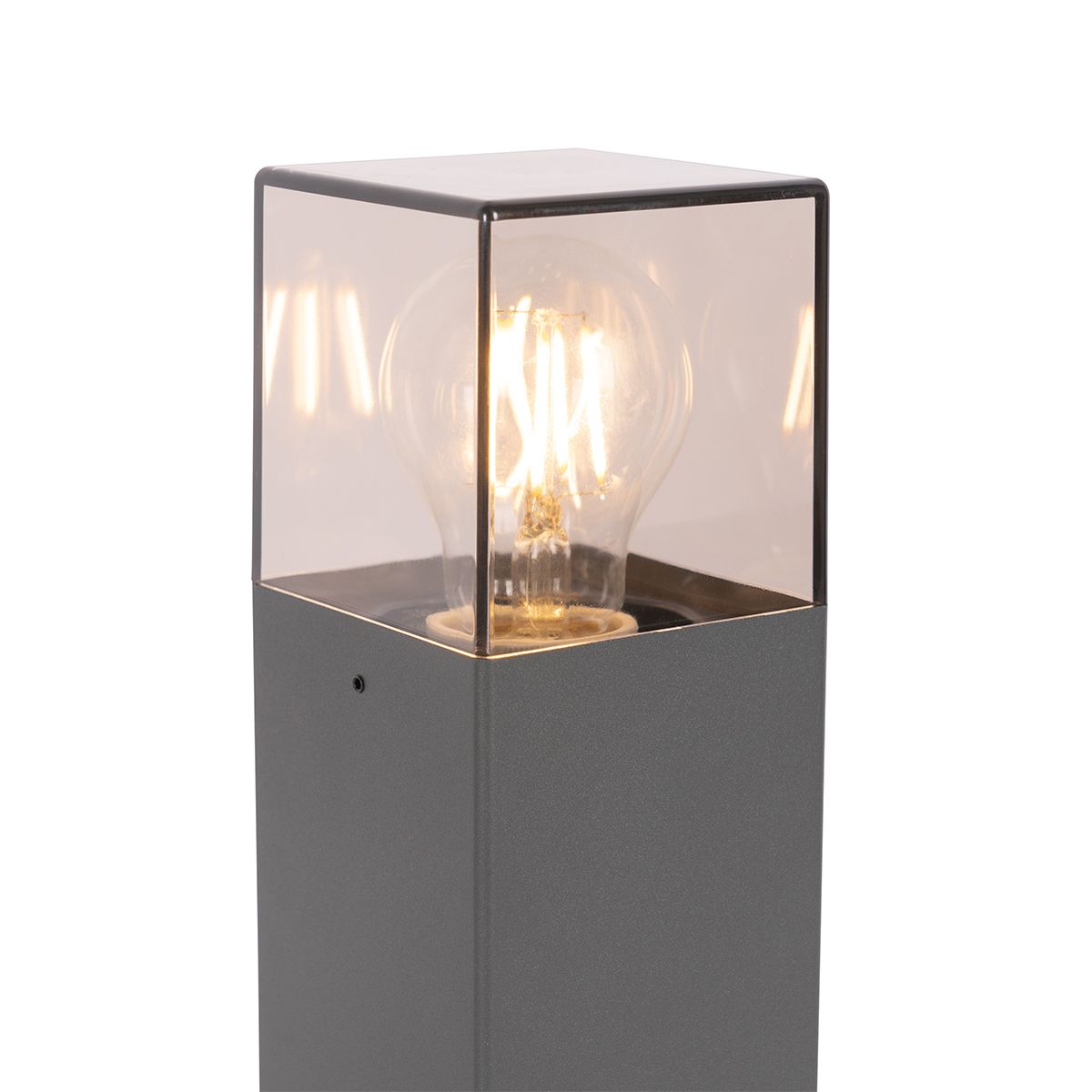 Moderne staande buitenlamp 30 cm donkergrijs IP44 - Denmark
