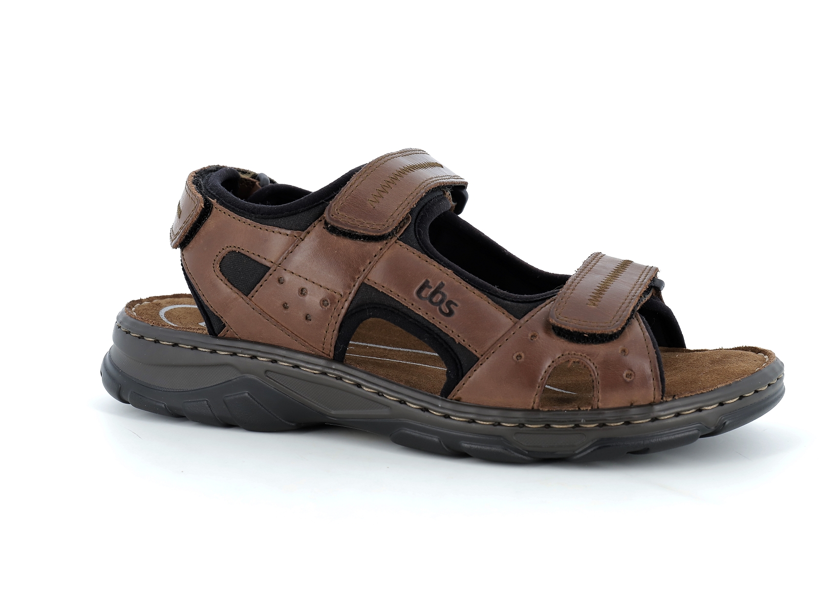 Tbs-JOHALIN Cuir Marron Foncé