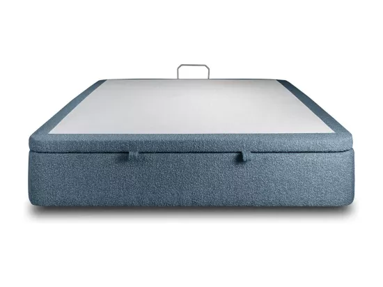 Sommier Coffre Bouclette Bleu 140x190 H39cm