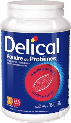 Delical Poudre De Protéines Goût Neutre 400g