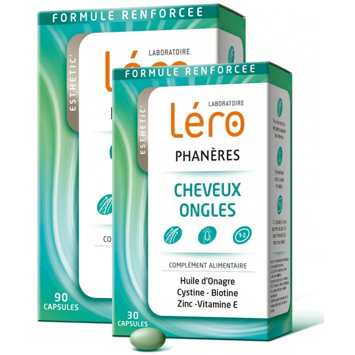 Phanères - Cheveux & Ongles, Lot 90 + 30 capsules