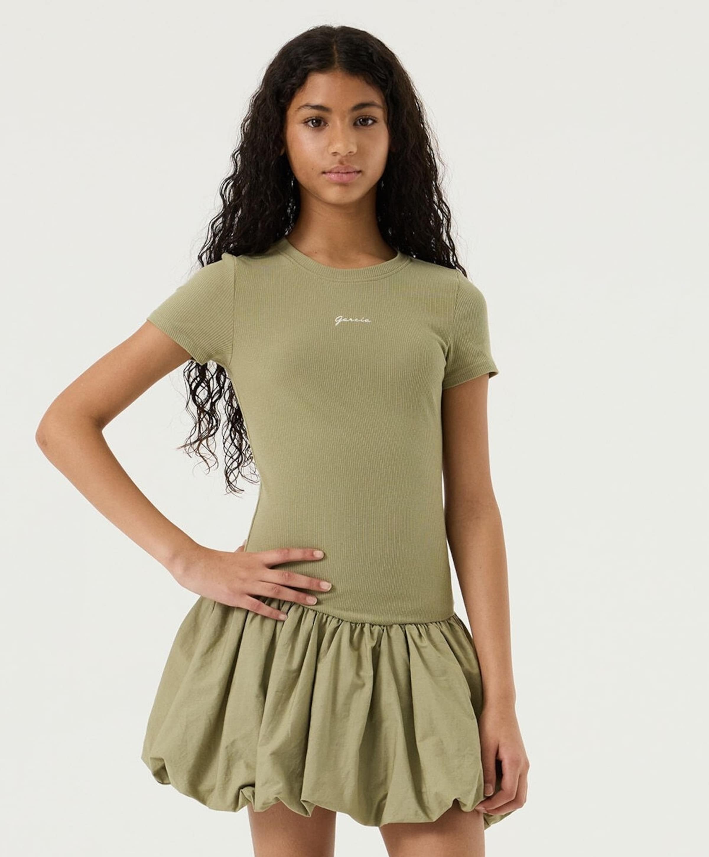 Garcia Meisjes jurk groen