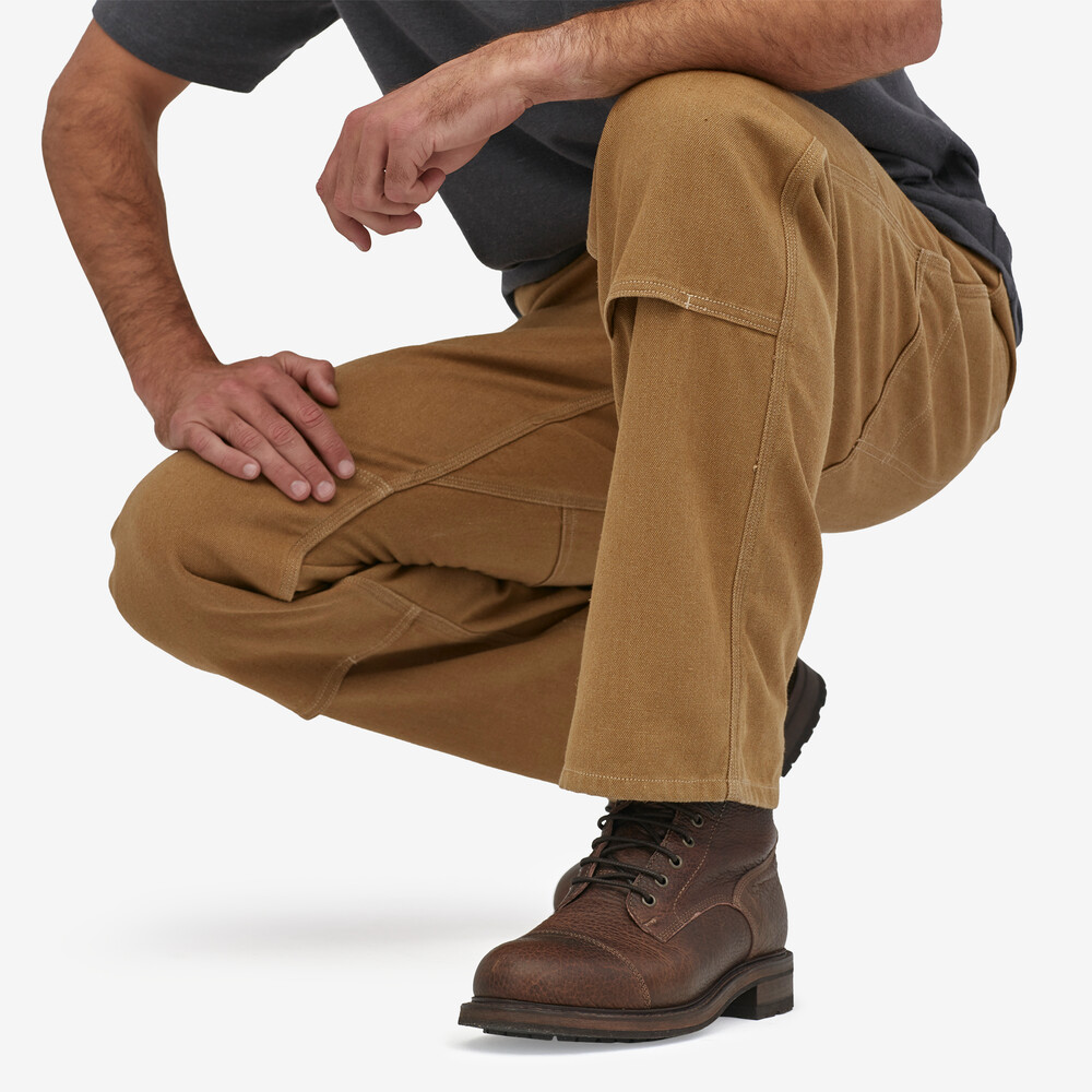 Iron Forge Herren-Hose aus Hanf-Canvas mit doppeltem Knie – Normalgröße