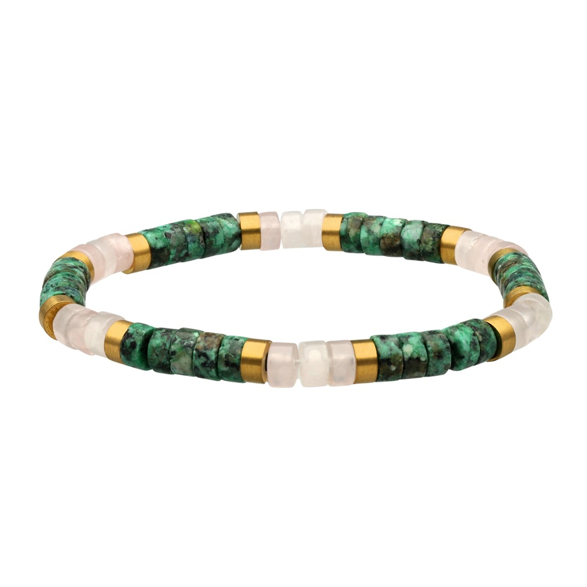 Bracelet Perles Heishi Turquoise Africaine Quartz Rose-enfant-12cm