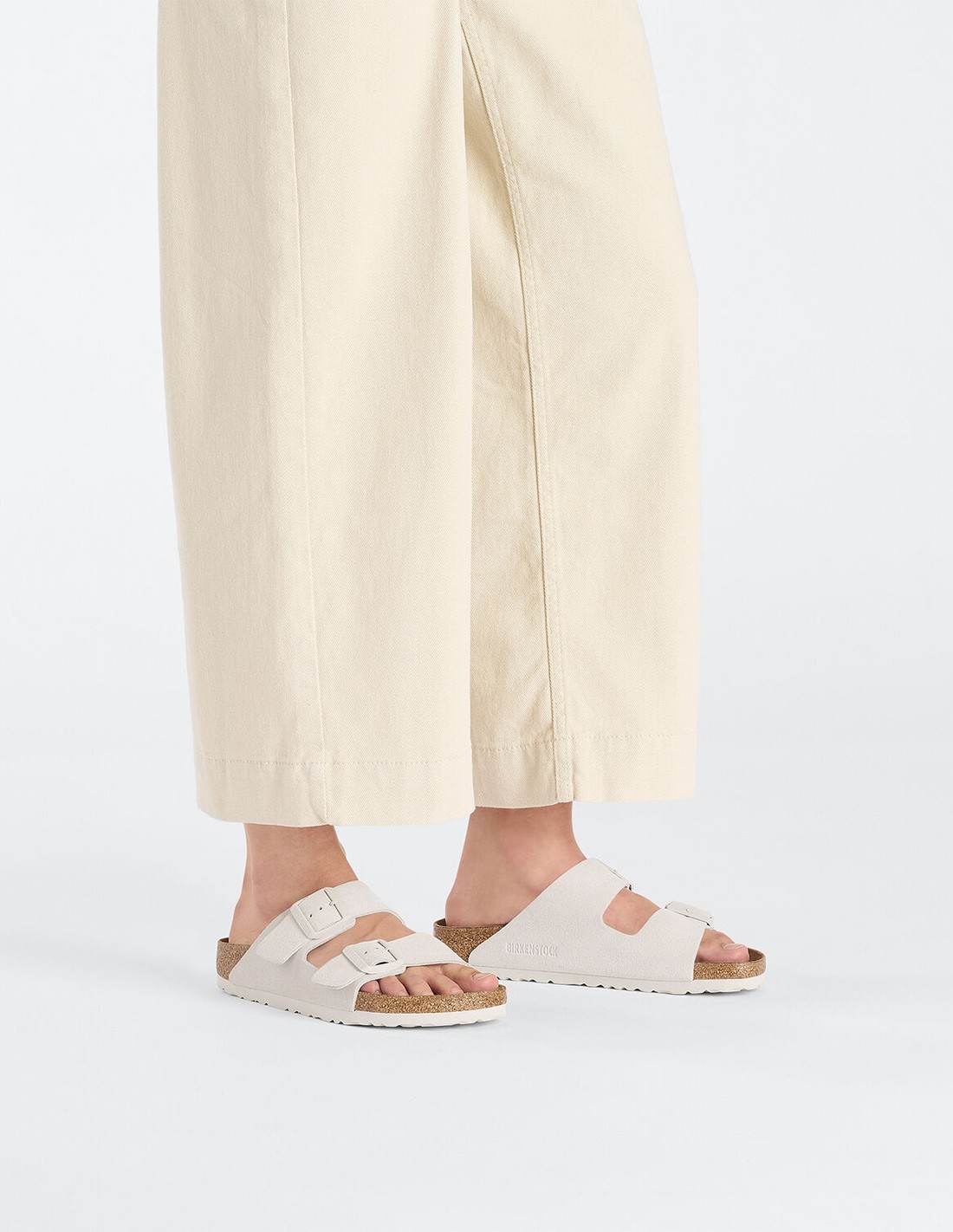 birkenstock Mules Femme arizona leve antique white