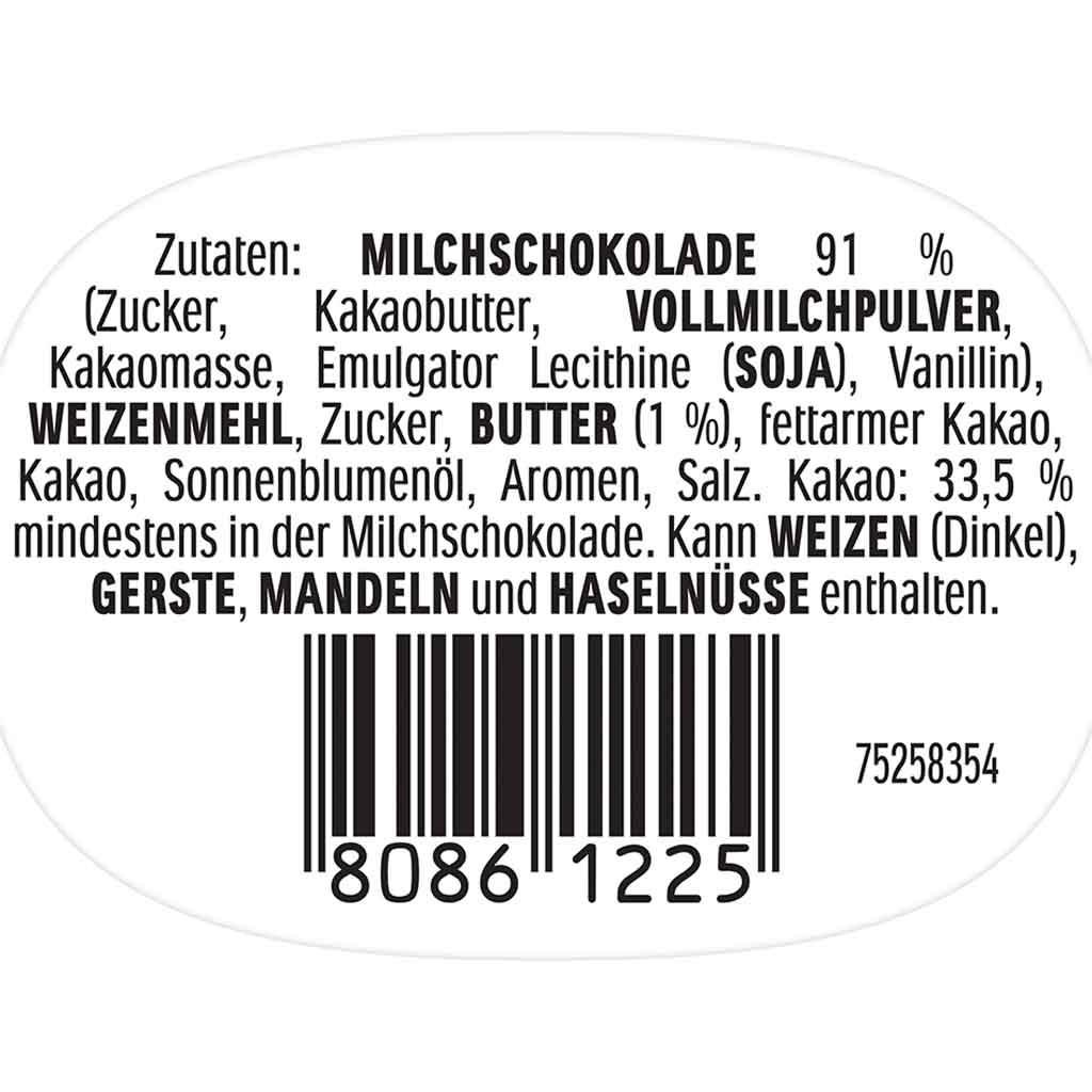 Ferrero Küsschen Weihnachtsmann Brownie Style 18x70g=1260g MHD:20.4.25