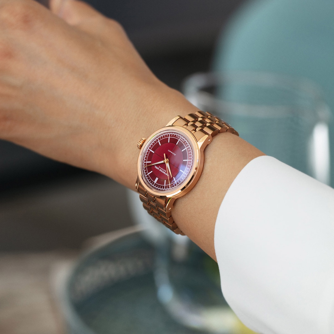 Raymond Weil Millesime Automatik Rosé / Weinrot Ø 35mm