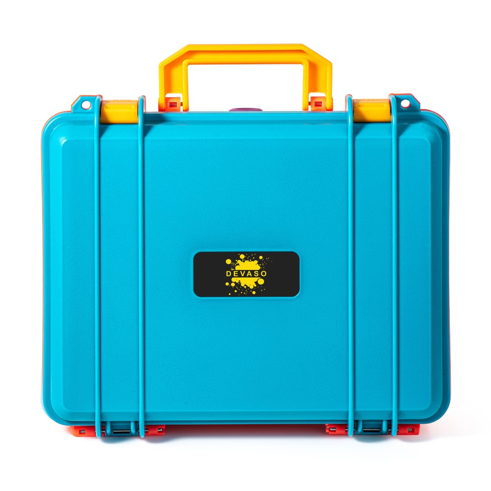 (28x22cm) Reise Box / Reise Koffer Hartschale mit Griff für Nintendo Switch / OLED / Lite und Zubehör - Rot / Blau