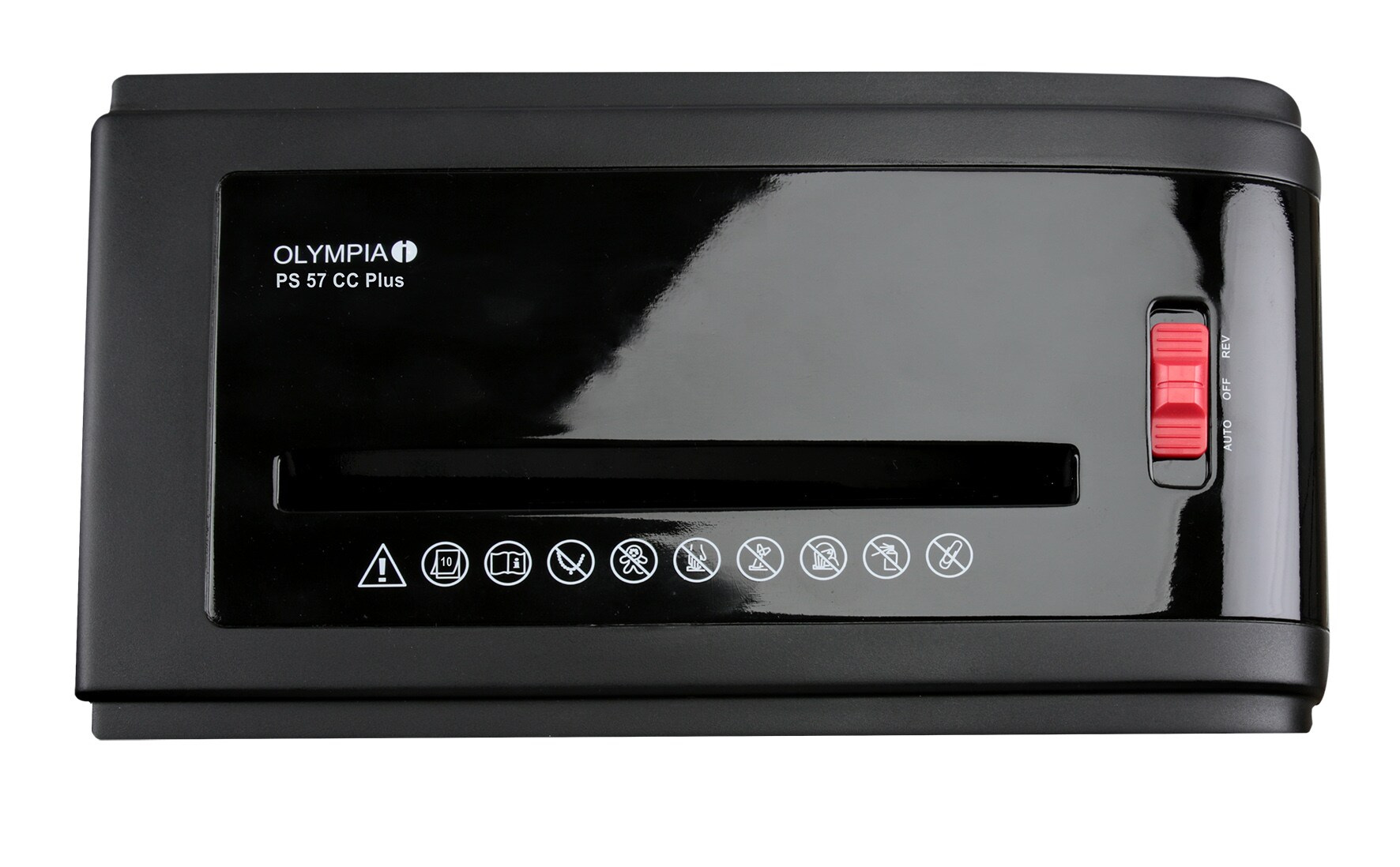 OLYMPIA Aktenvernichter Partikelschnitt Sicherheitsstufe P4 PS 57CC Plus Schwarz