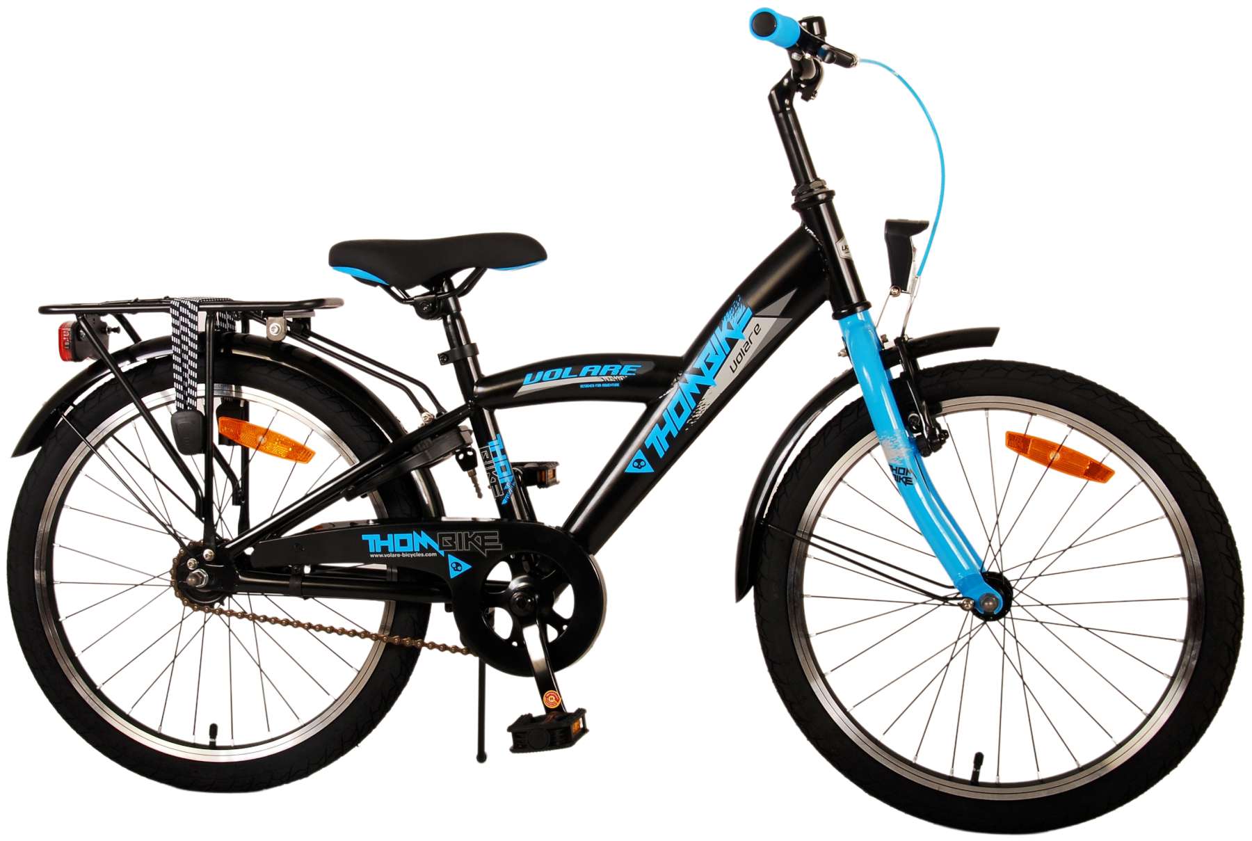 Kinderfahrrad Thombike für Jungen 20 Zoll Kinderrad in Schwarz Blau