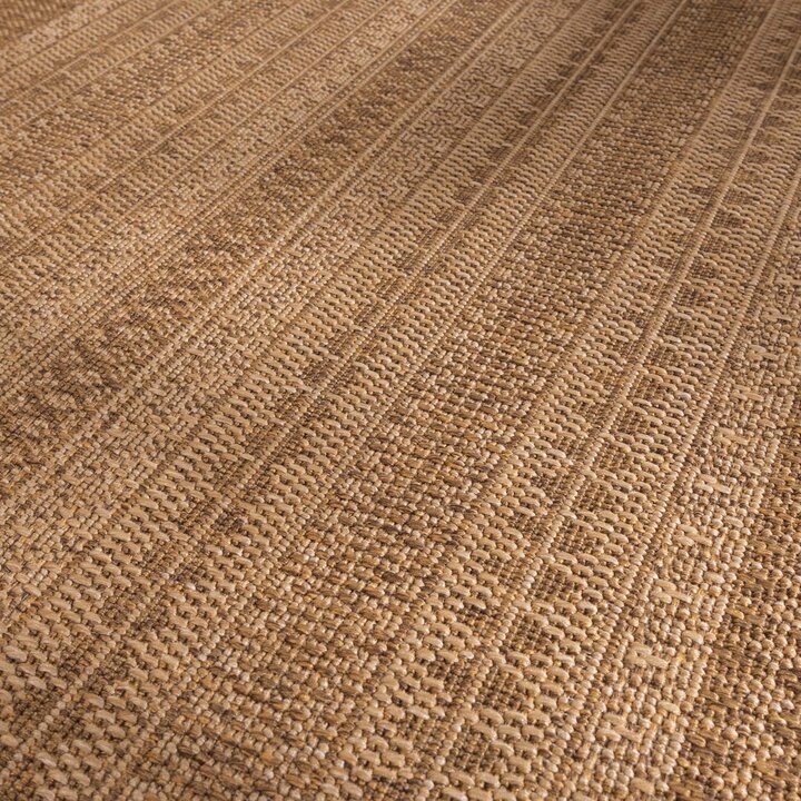 Jute buitenkleed - Mavi Stripes Creme/Bruin