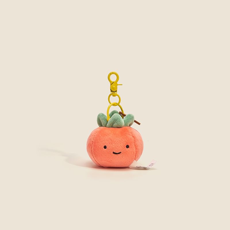 Jun's Journal - Sleutelhanger met groente-pluche tashanger (verschillende ontwerpen)
