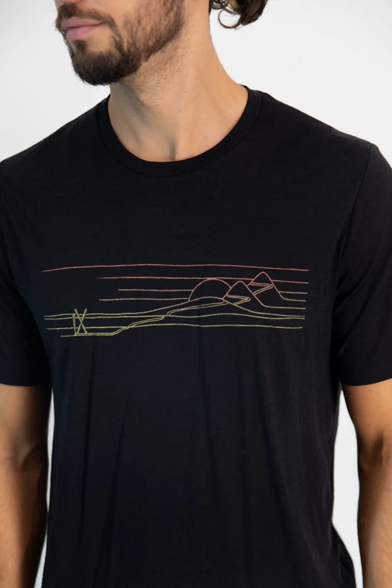 icebreaker Merino Tech Lite II Ski Stripes Herren T-Shirt