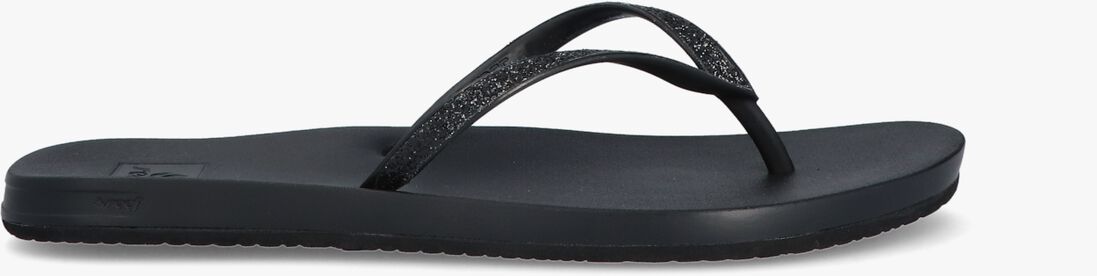 REEF zwarte reef teenslippers cushion bounce stargazer