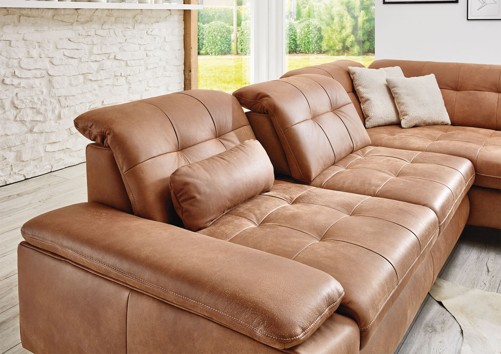 SYSTEMPOLSTER Ecksofa WAVER 309 x 211 cm chai