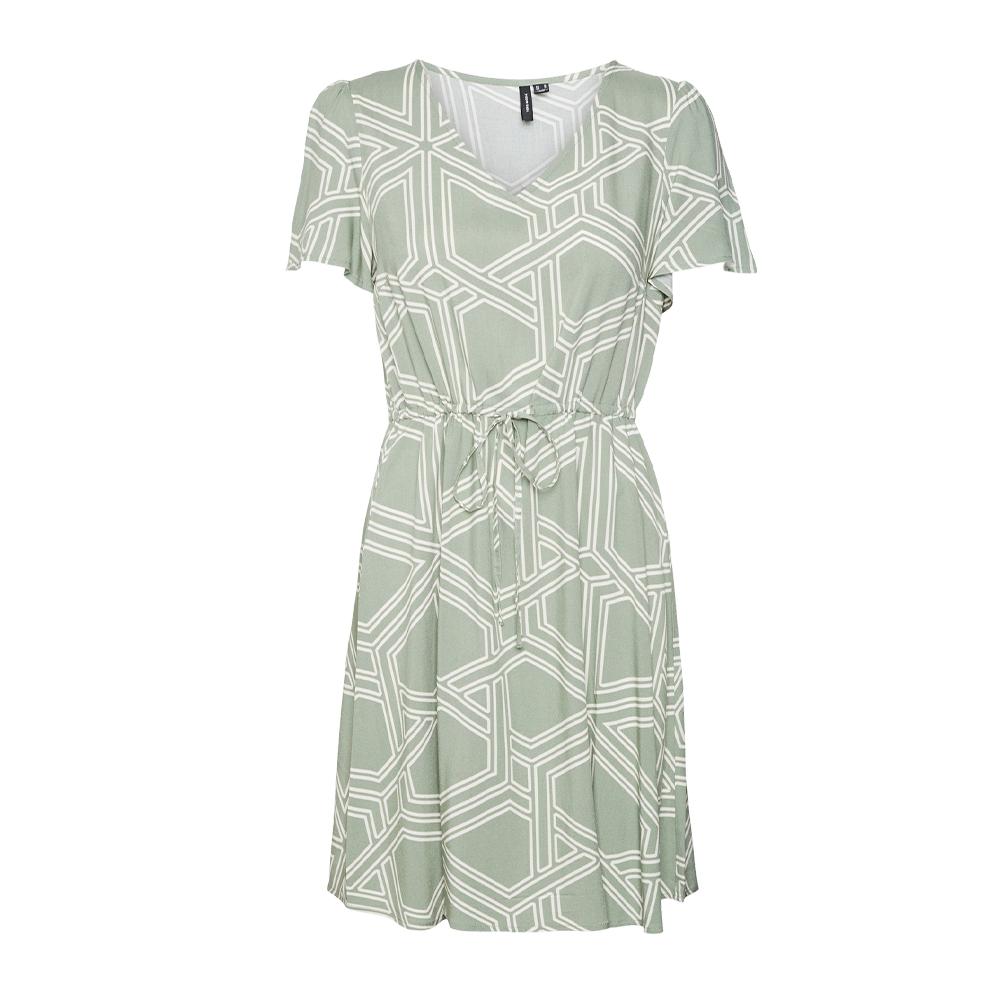 Vero Moda Robe Blanc/Vert Femme Vero Moda Vmeasy Joy