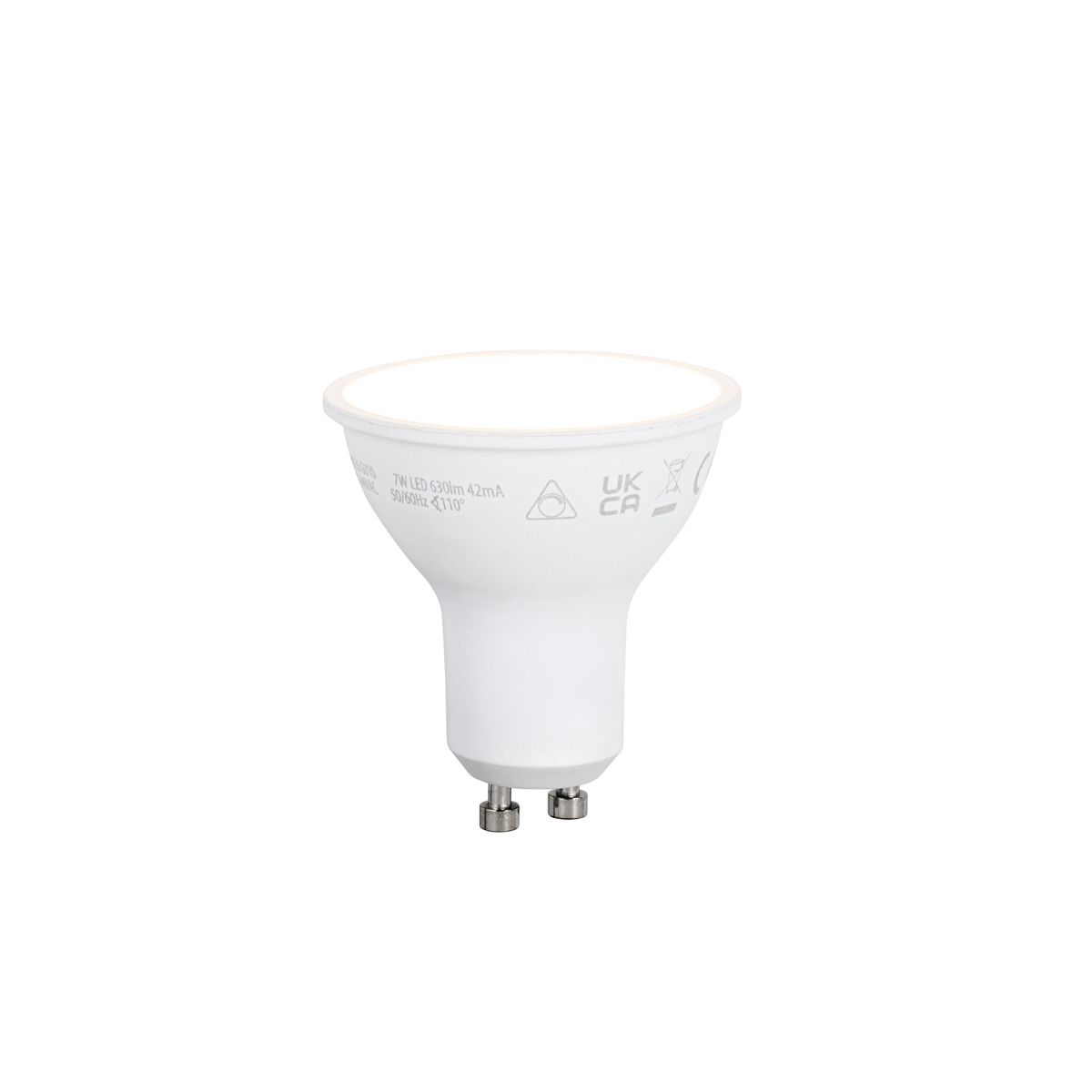 Set van 5 Smart GU10 50mm dimbare LED lampen opaal 7W 630 lm 2700K