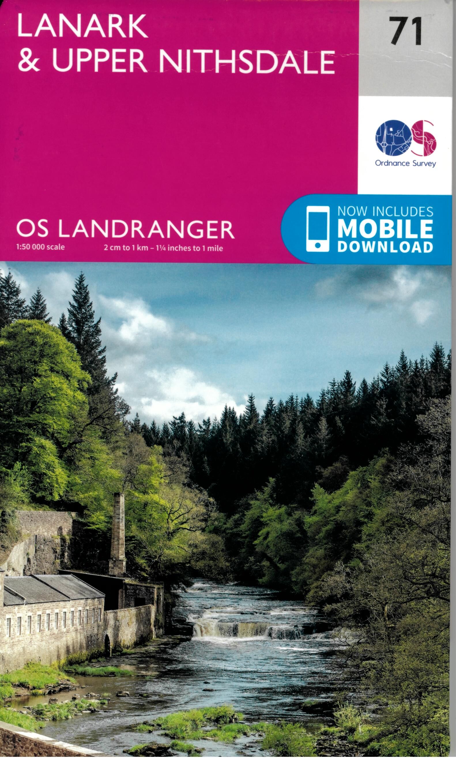 ORDNANCE SURVEY - 71 GB LANARK UPPER NITHSDALE 1 50 000