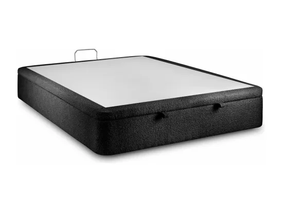 Sommier Coffre Bouclette Noir 140x200 H39cm