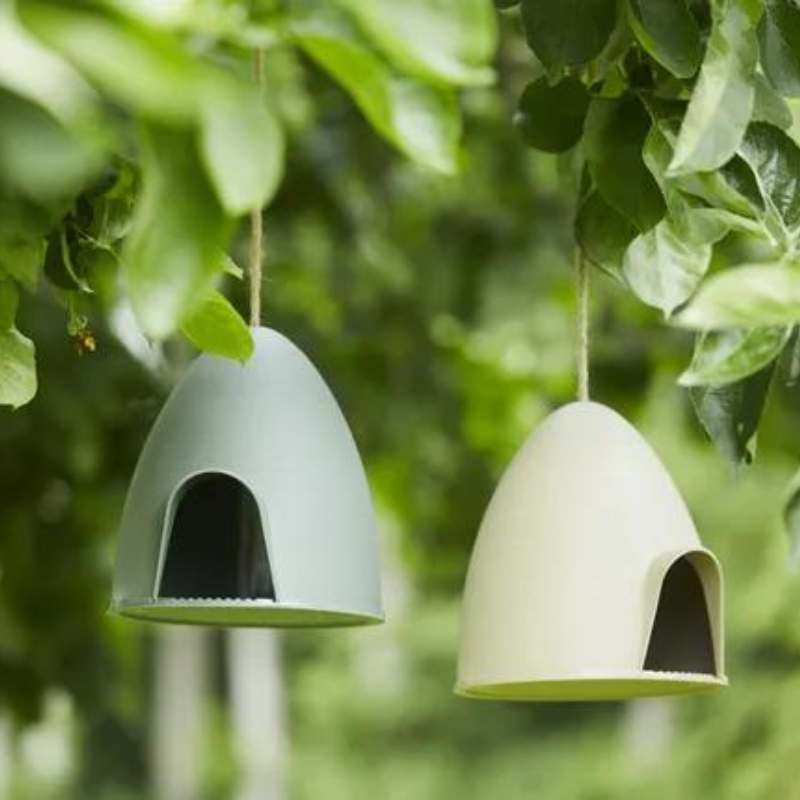 Mangeoire pour oiseau sauvage beige
