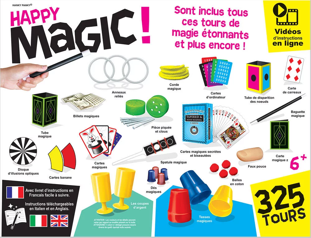 HAPPY MAGIC - COFFRET MAGIE 325 TOURS