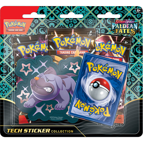 Pokémon TCG: Scarlet & Violet—Paldean Fates Tech Sticker Collection - Assorteret