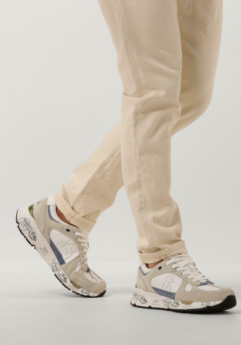 PREMIATA witte premiata lage sneakers mase