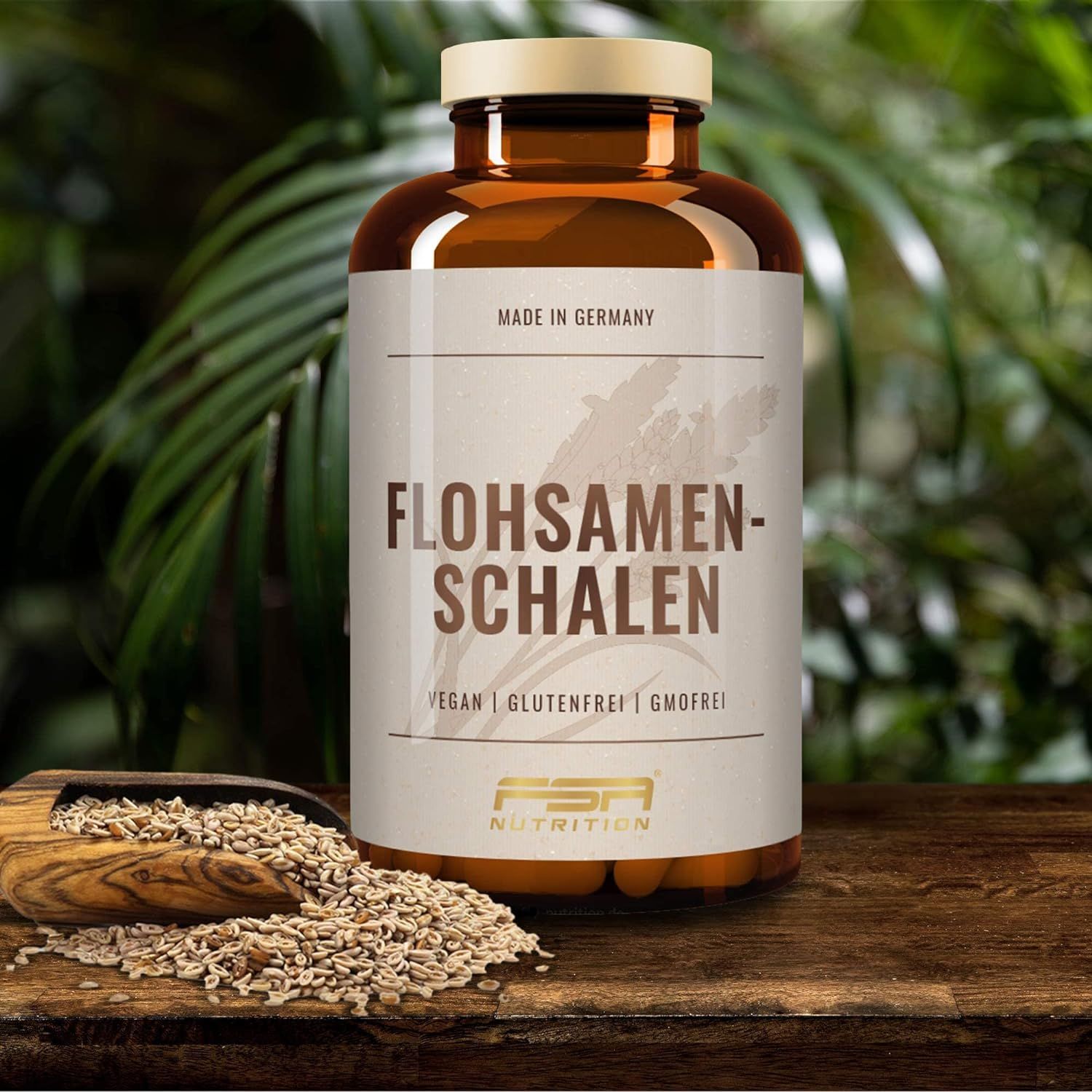 FSA NUTRITION Flohsamenschalen 180 Kapseln im Glas