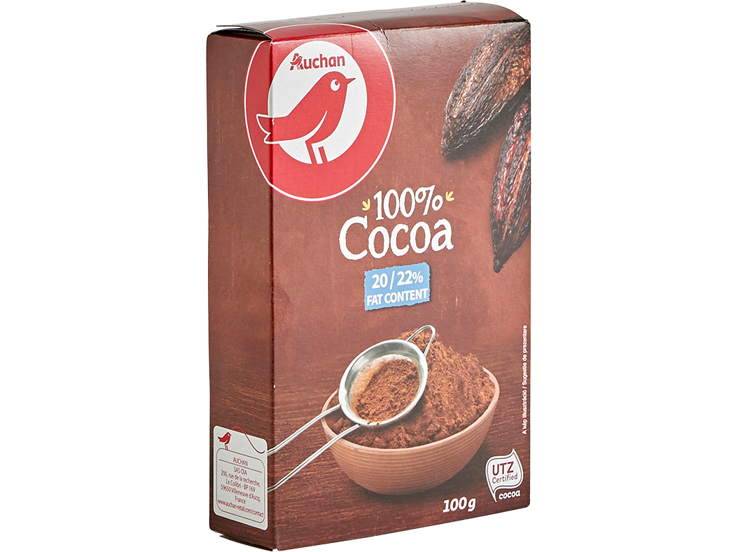 CACAU AUCHAN EM PÓ PURO 100G