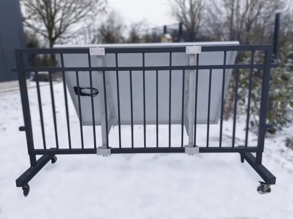 Technaxx BALCONY POWER, Stangmontering til solcelle, Aluminium, Vægmonteret, Grå, DGS, 1050 mm