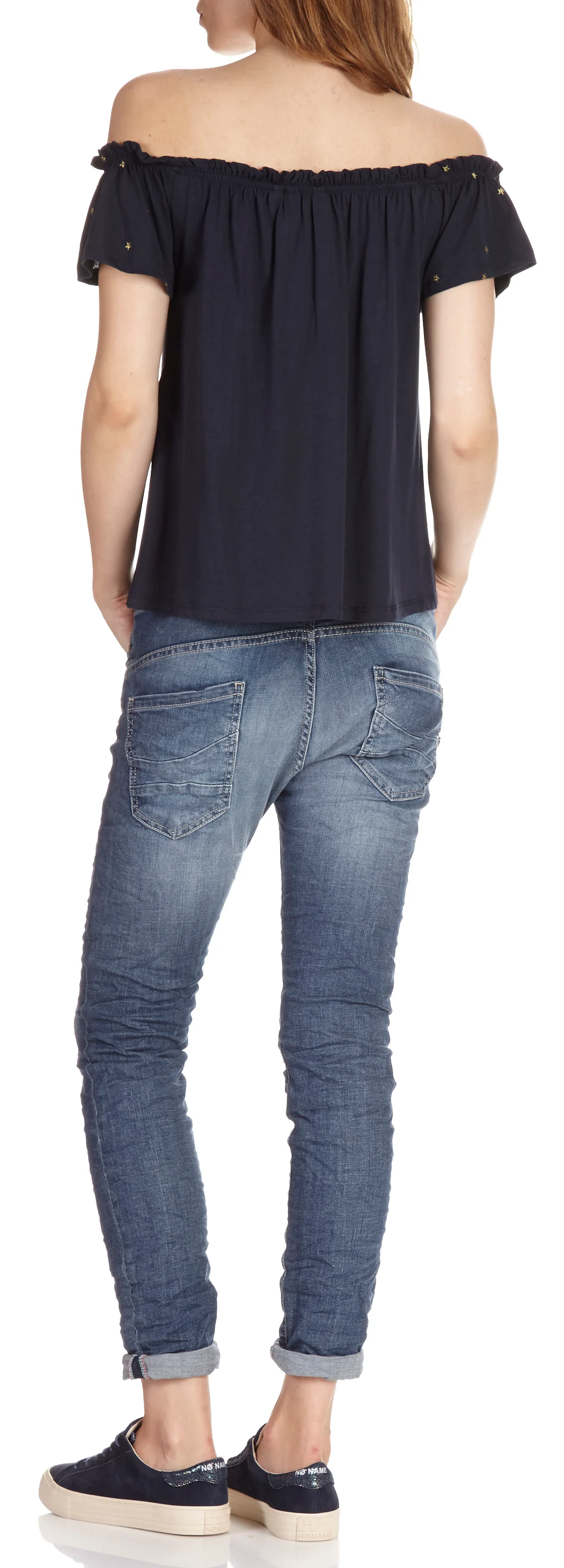 Jean boyfriend taille normale | Bleu