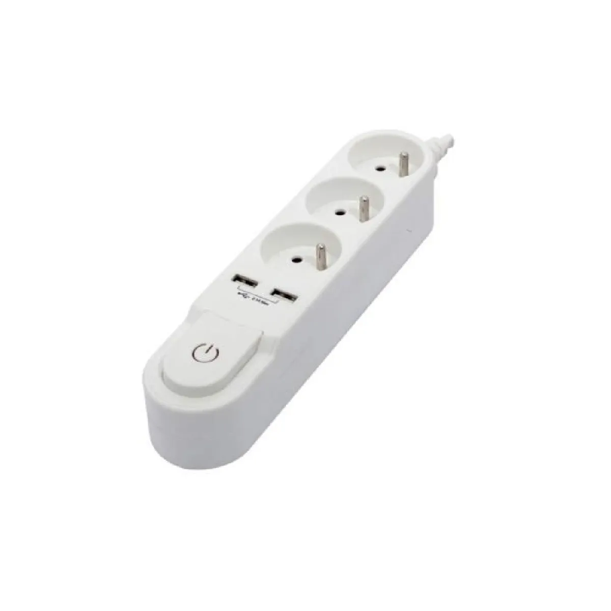Chacon Rallonge 3 Prises Schuko - Blanc