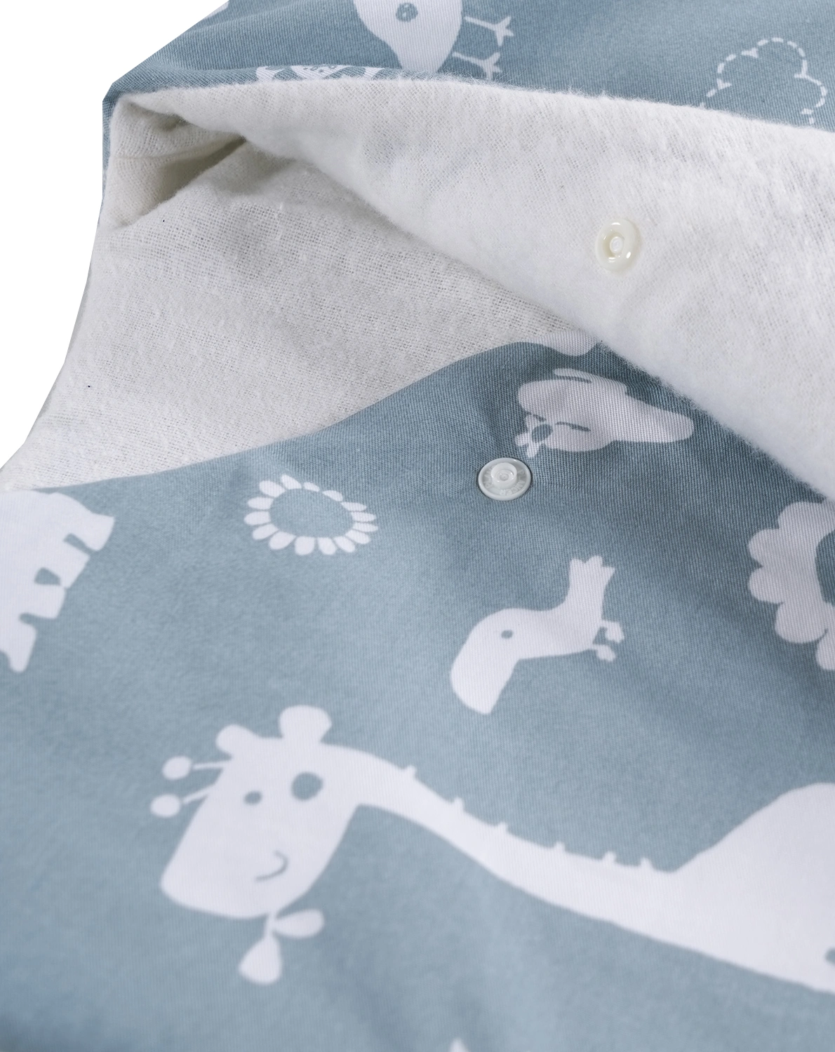 Schlafsack WICKEL-MÄXCHEN® – ZOOTIERE in graugrün