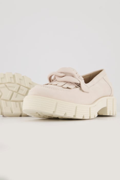 Caprice Leder-Loafer, Zierkette, Fransen, Komfortweite