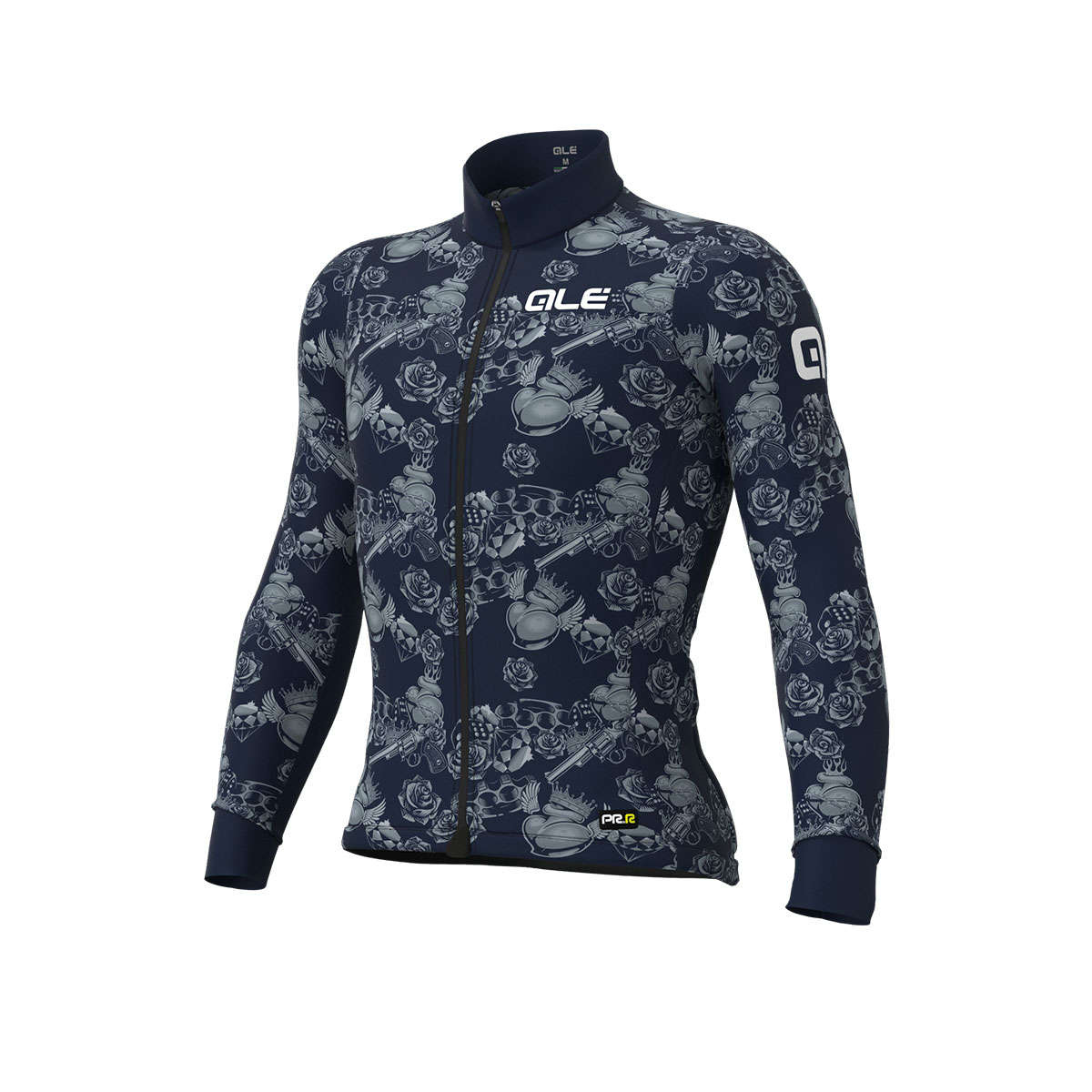 Ale PR-R Graphics Las Vegas Fietsshirt Lange Mouwen Donkerblauw/Grijs Here