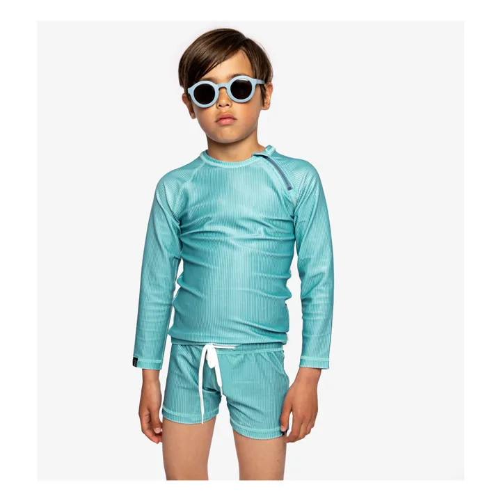 Beach & Bandits Short de Bain Anti-UV Côtelé | Turquoise