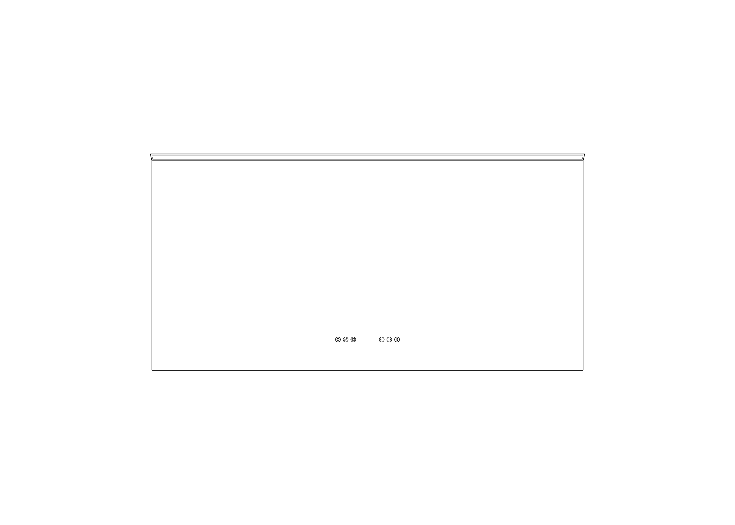 Thebalux M22 spiegel 140x70cm met verlichting, verwarming en audiosysteem