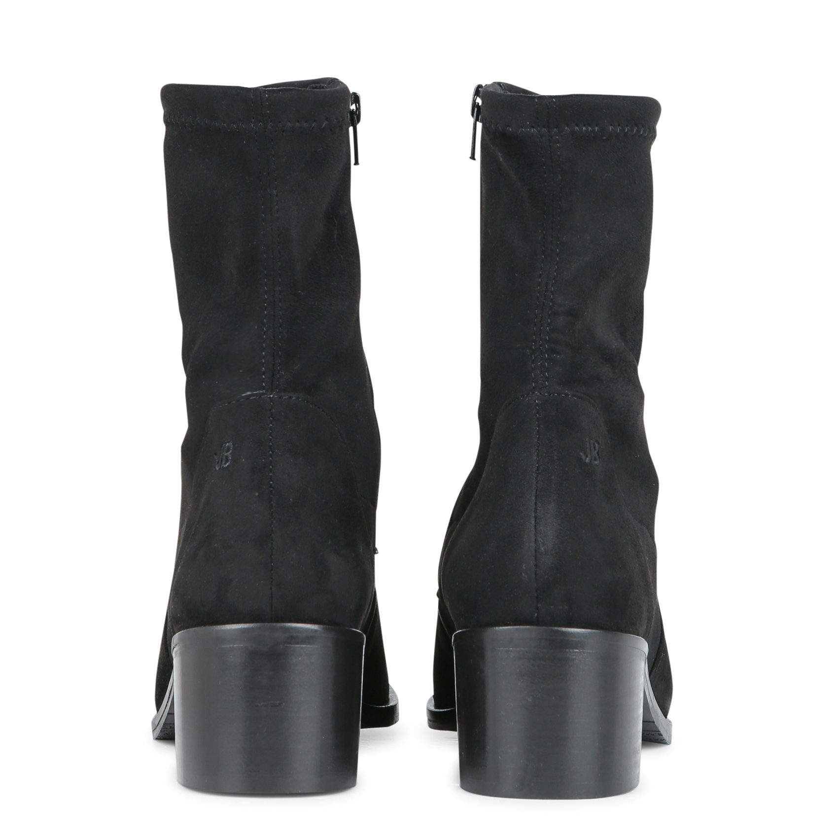 LOU - Bottines effet cuir velours | Noir