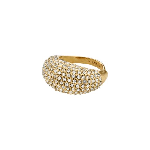 Pilgrim Focus Recycled Krystal Ring, Gold Plated