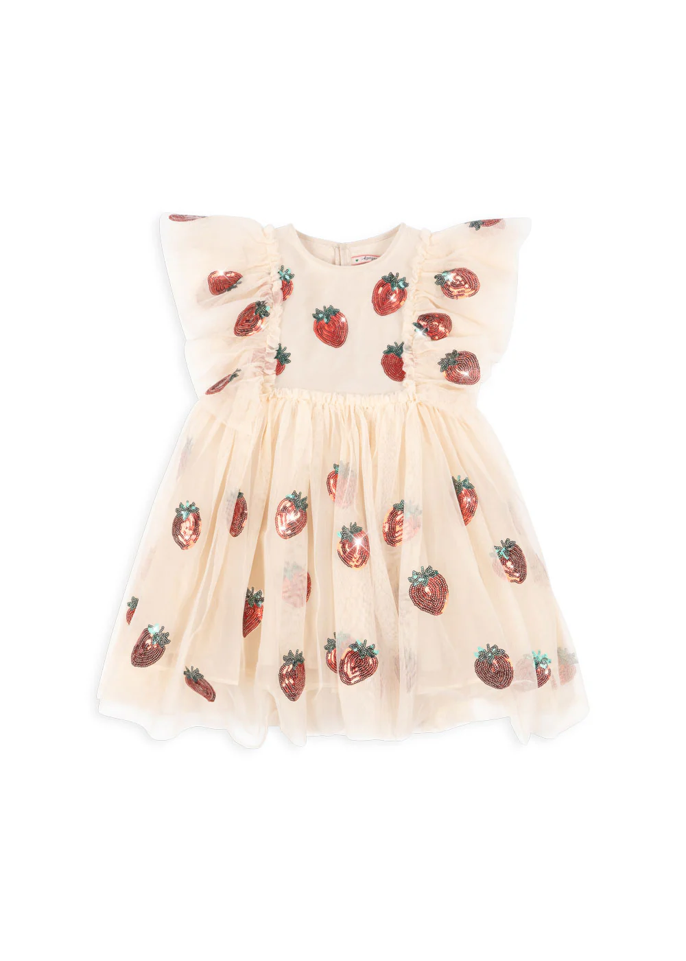 Yvonne kjole - strawberry - 2Y
