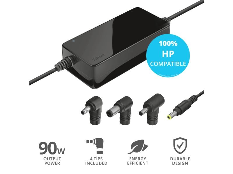 Trust Netzteil 90 W Maxo für HP Notebooks 90W Netzteil für HP Notebooks