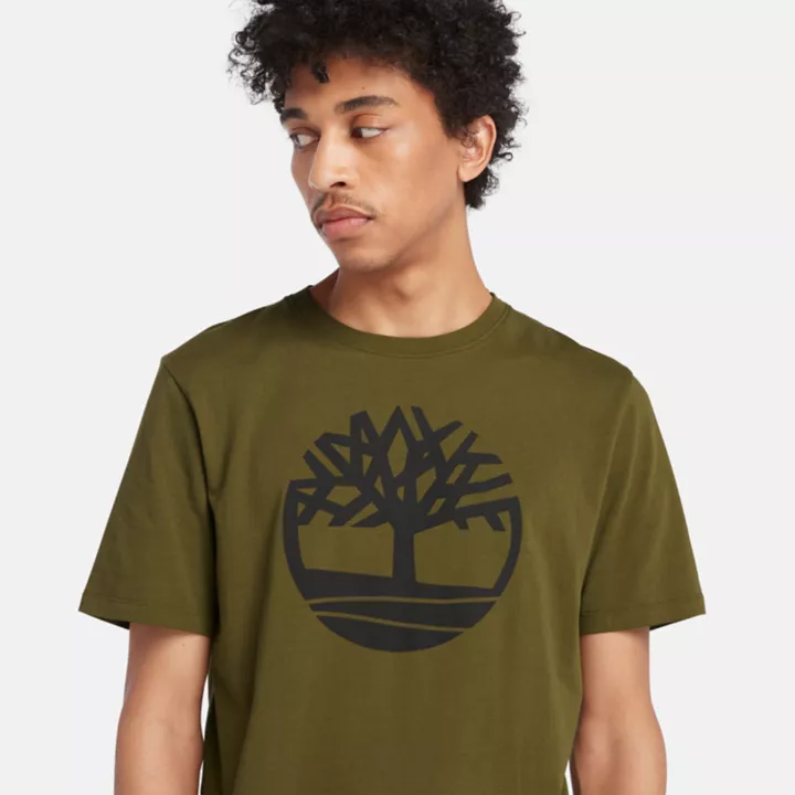 T-shirt à logo arbre Kennebec River pour homme en vert
