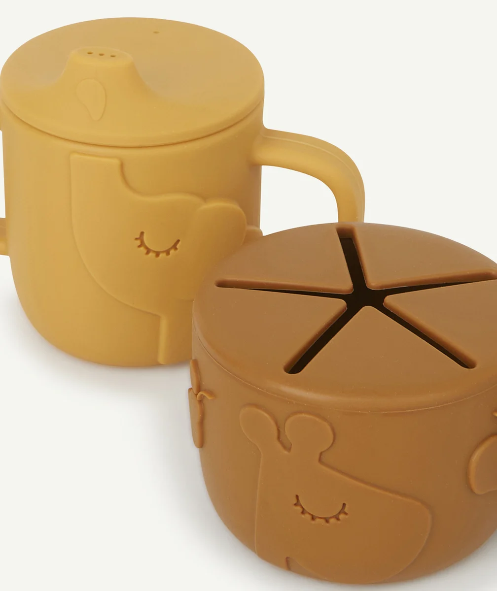 DONE BY DEERLOT DE 2 TASSES DOUBLE USAGE MOUTARDE