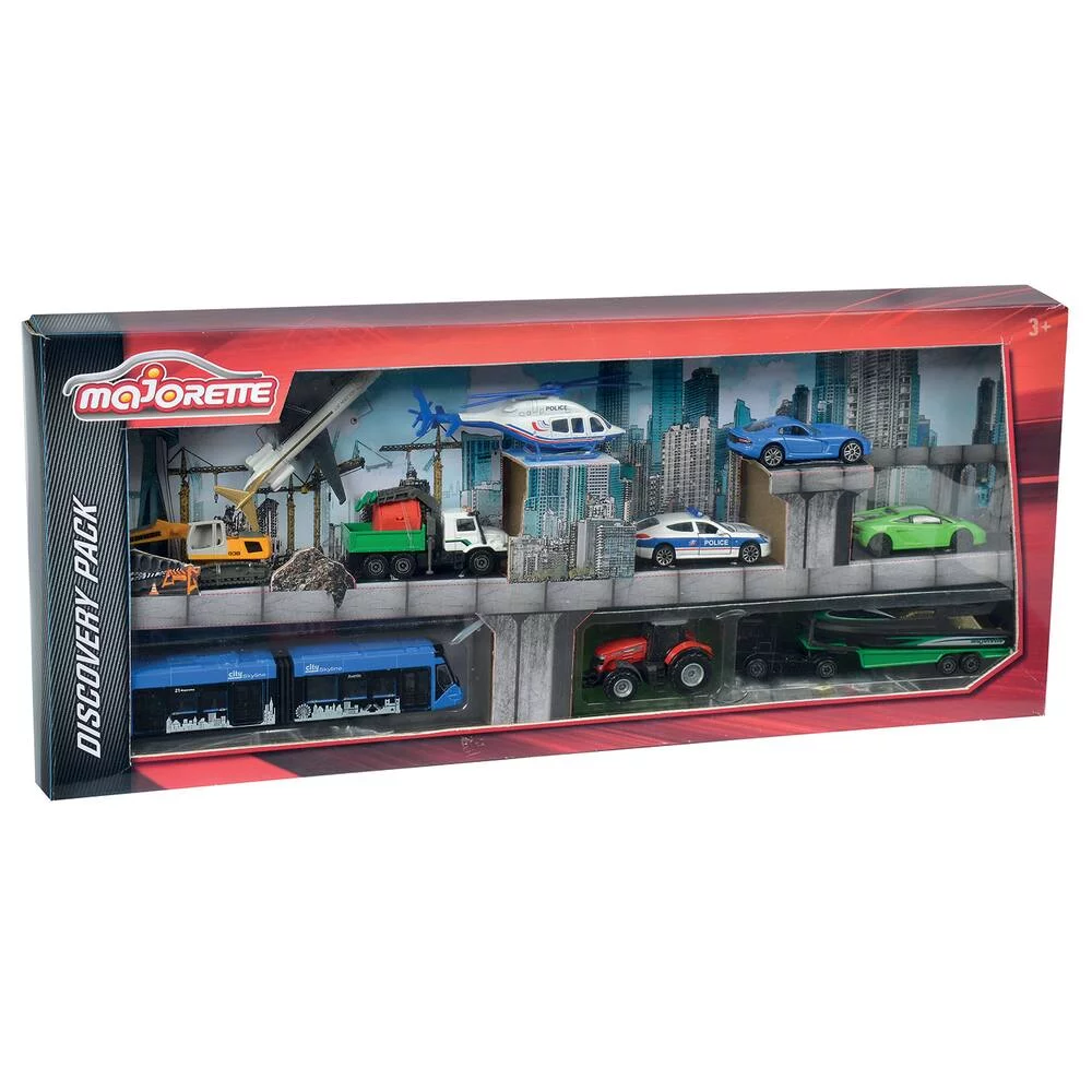 MAJORETTE - PACK DECOUVERTE VEHICULES 1:64