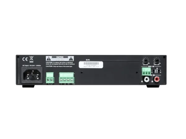 Audac COM104 - Mixer forstærker - forstærket - 2 kanaler - 40 Watt - rackversion