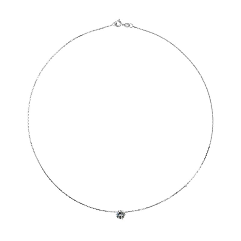 Collier solitaire - Argent 925