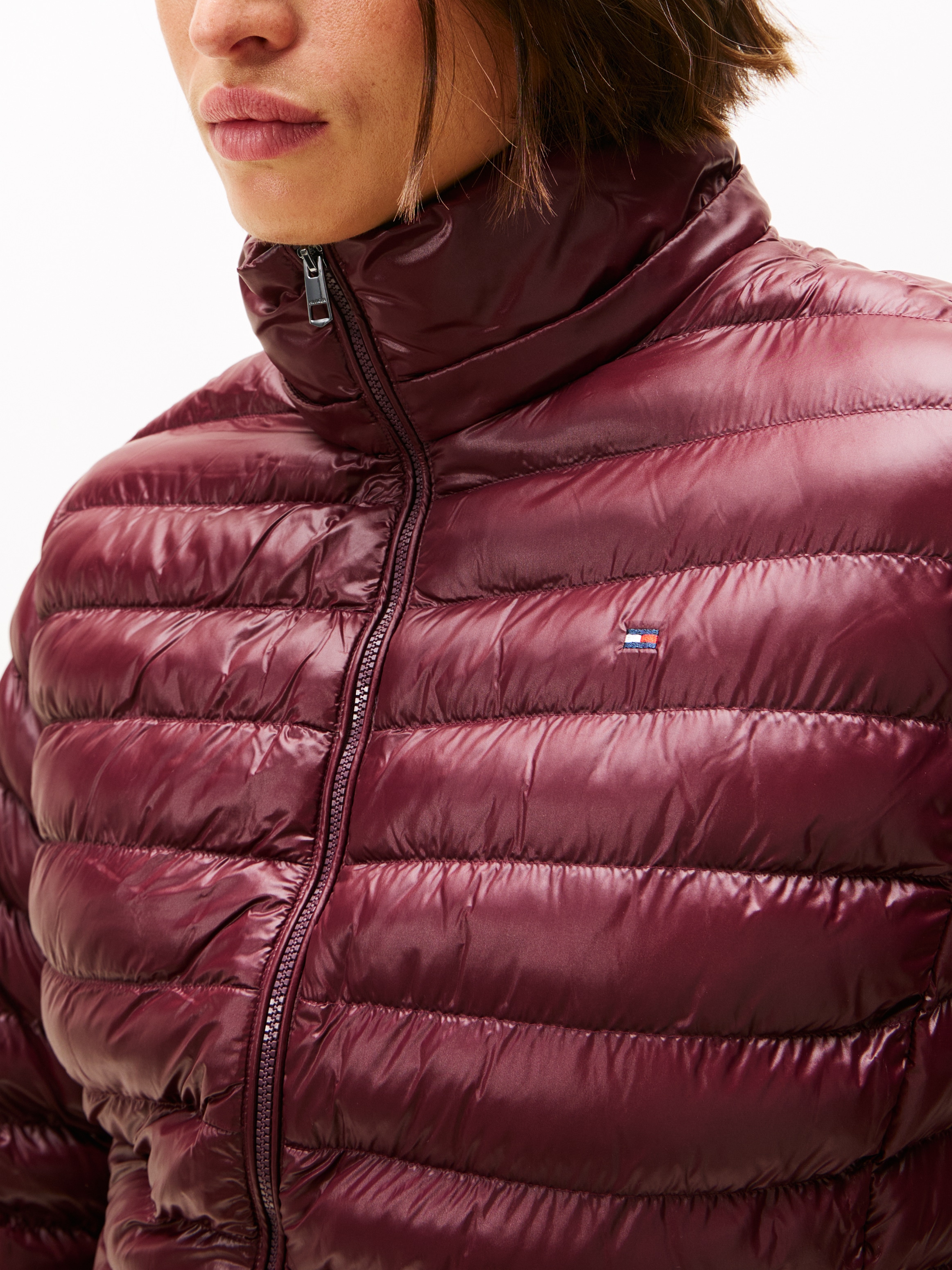 Tommy Hilfiger Curve Steppjacke »CRV LW PADDED SLIM JACKET« mit Kapuze in grossen Grössen